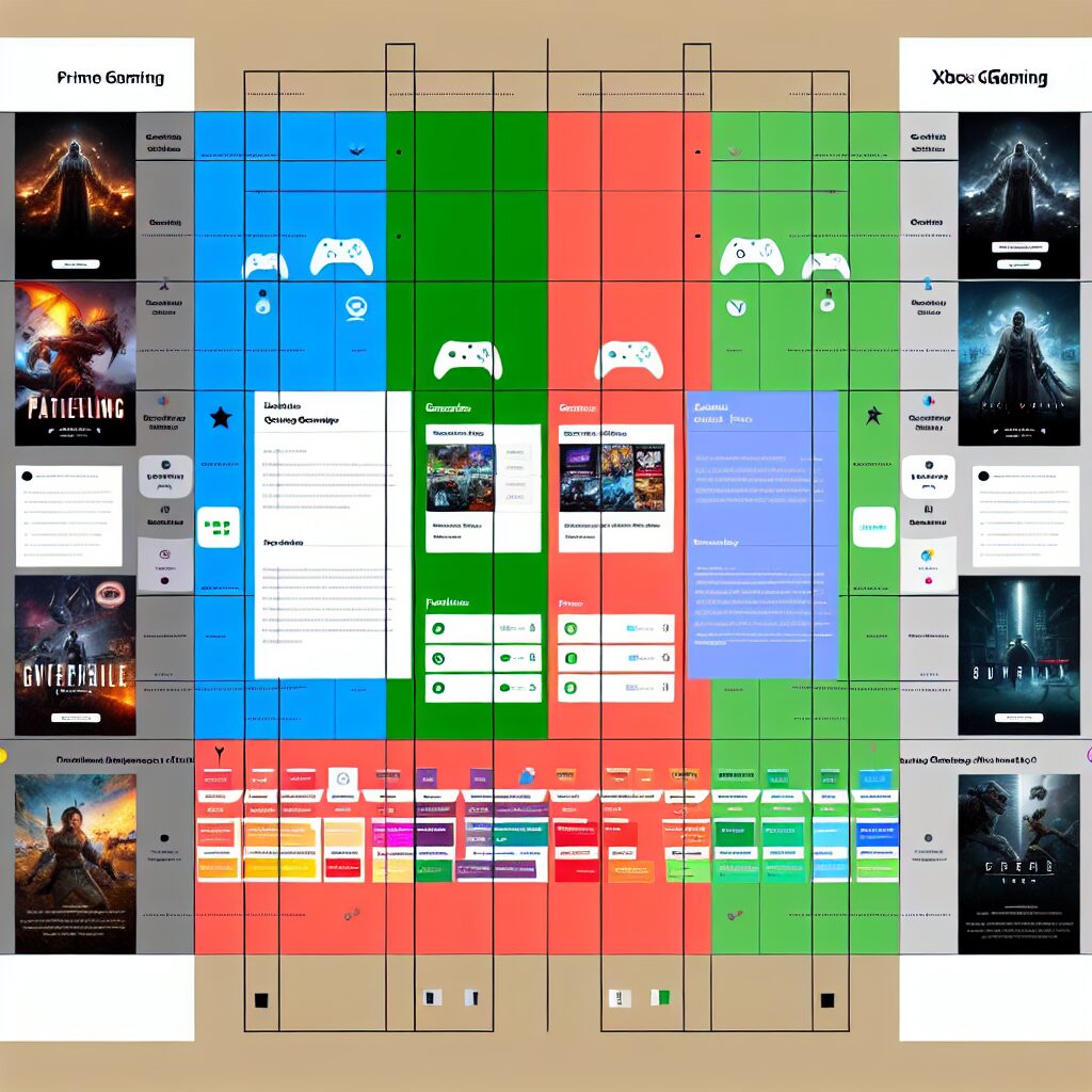 Comparativa de servicios de suscripción de juegos (Prime Gaming vs. Xbox Game Pass, etc.)